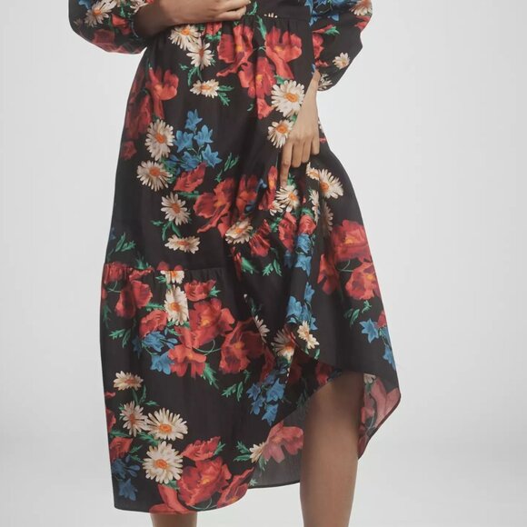 NWT Anthropologie's The Bettina Tiered Shirt Dress by Maeve Petite Small - Picture 7 of 7